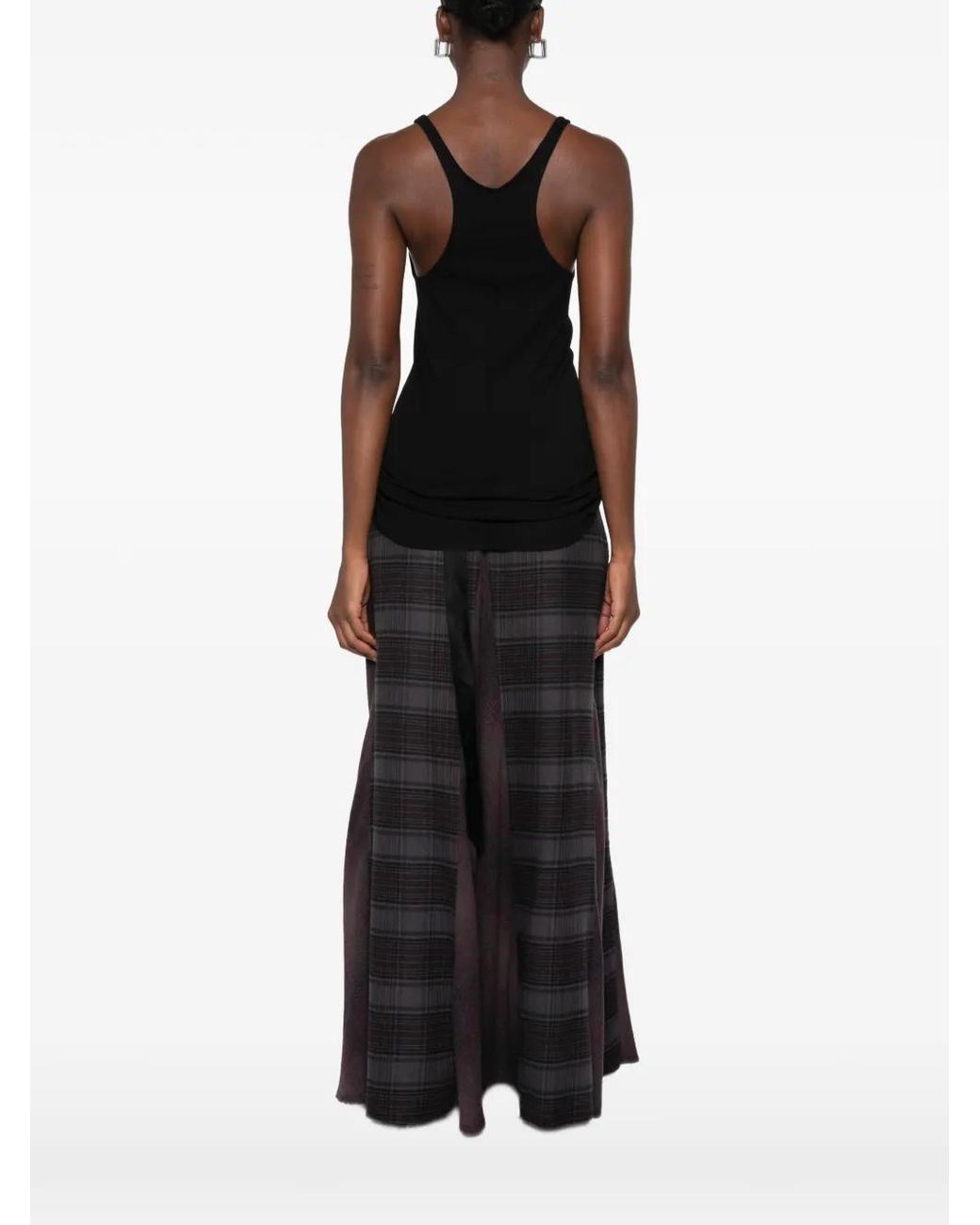 Rick Owens Black Racer Back Tank