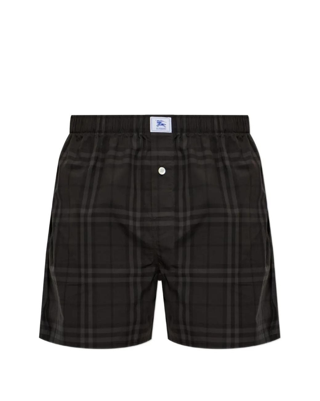 Burberry Black Check Cotton Boxer Shorts for men
