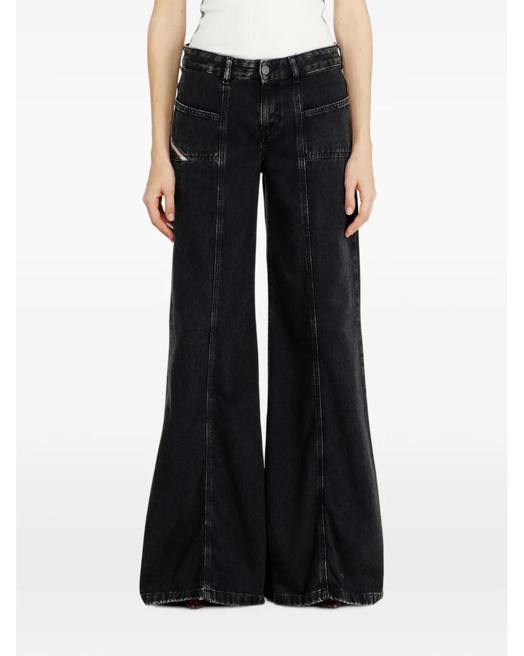 DIESEL Blue Flare Jeans Low-Waist D-Akii