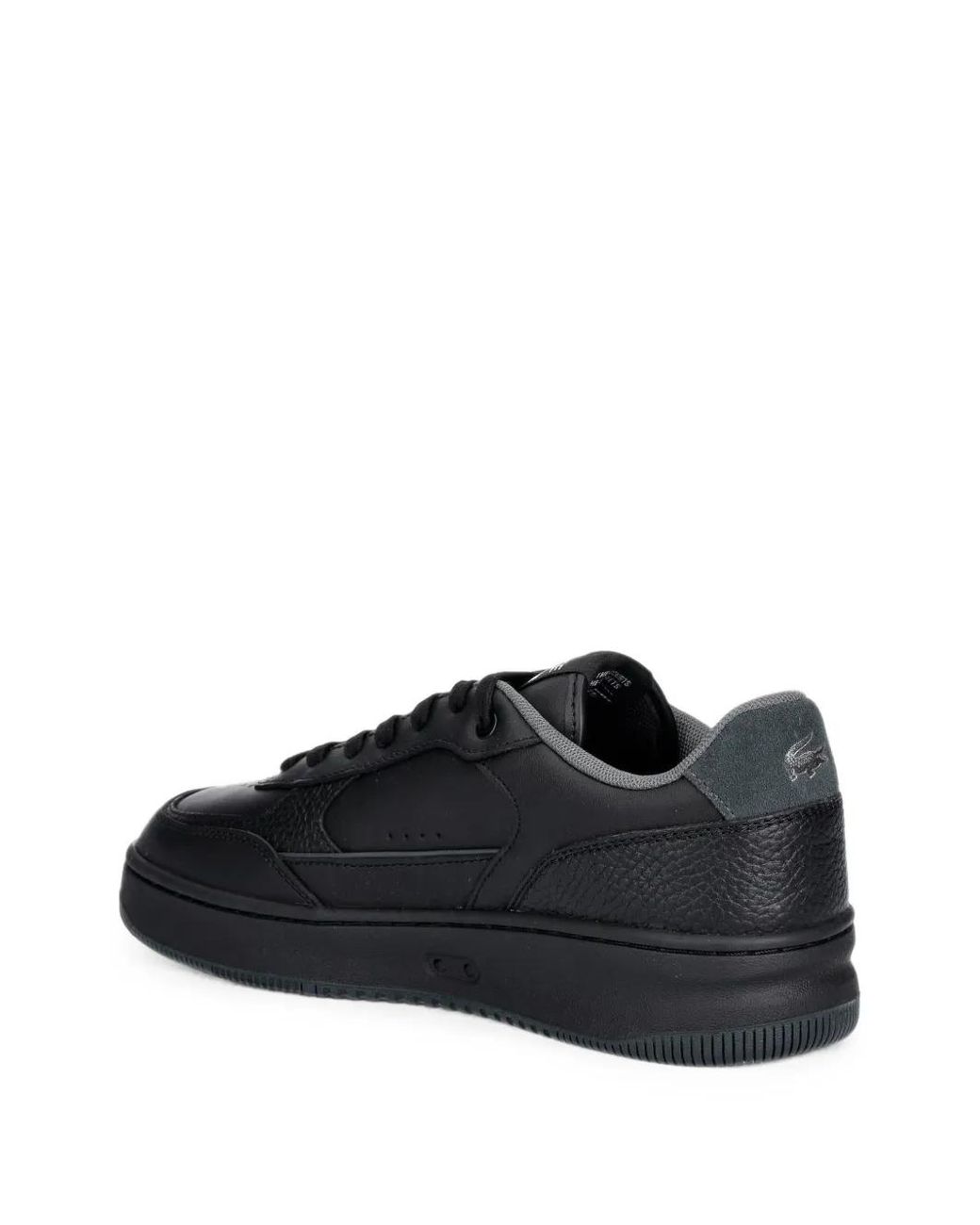 Lacoste Black Logo-Plaque Panelled Sneakers for men