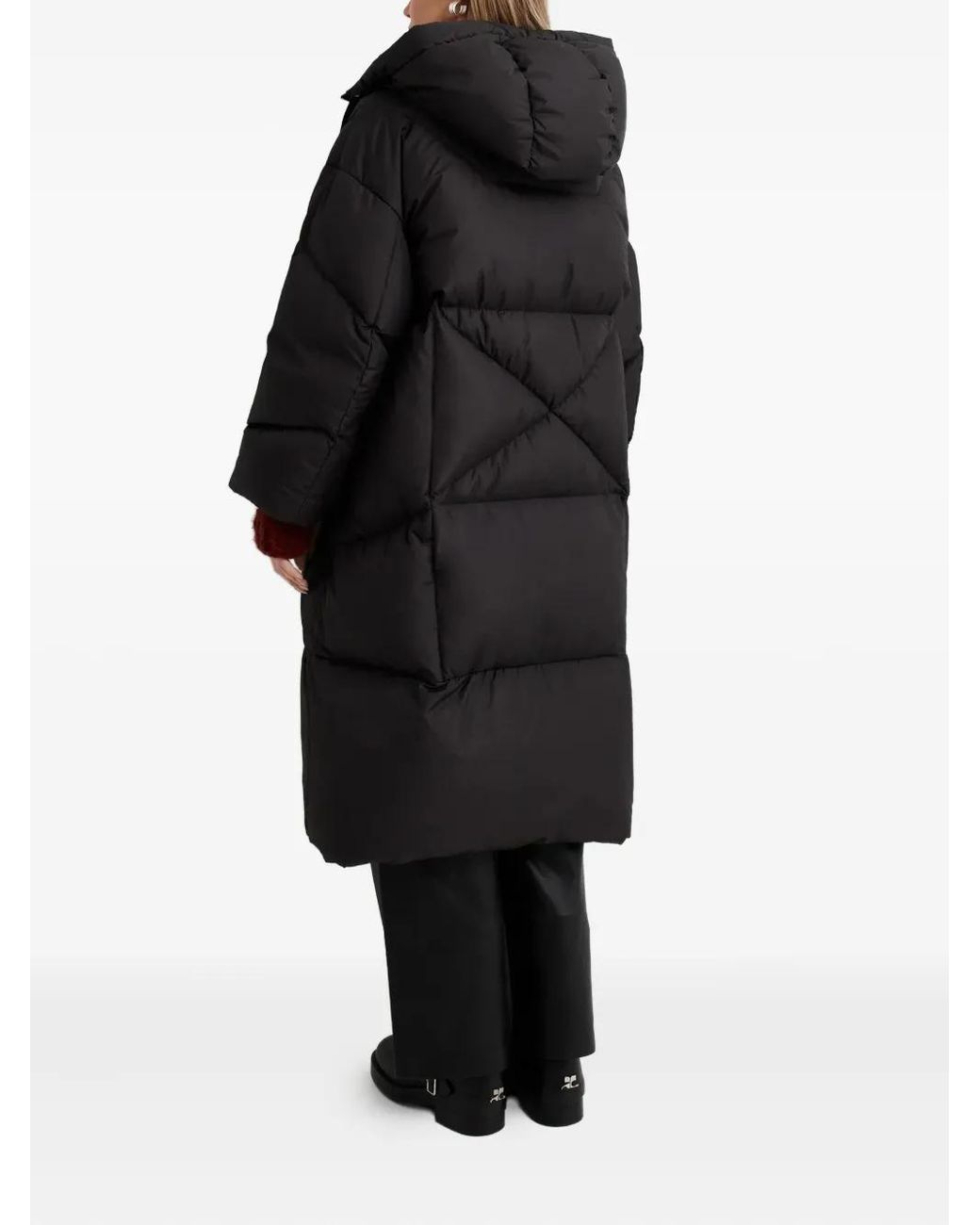 Khrisjoy Black Hooded Puffer Coat