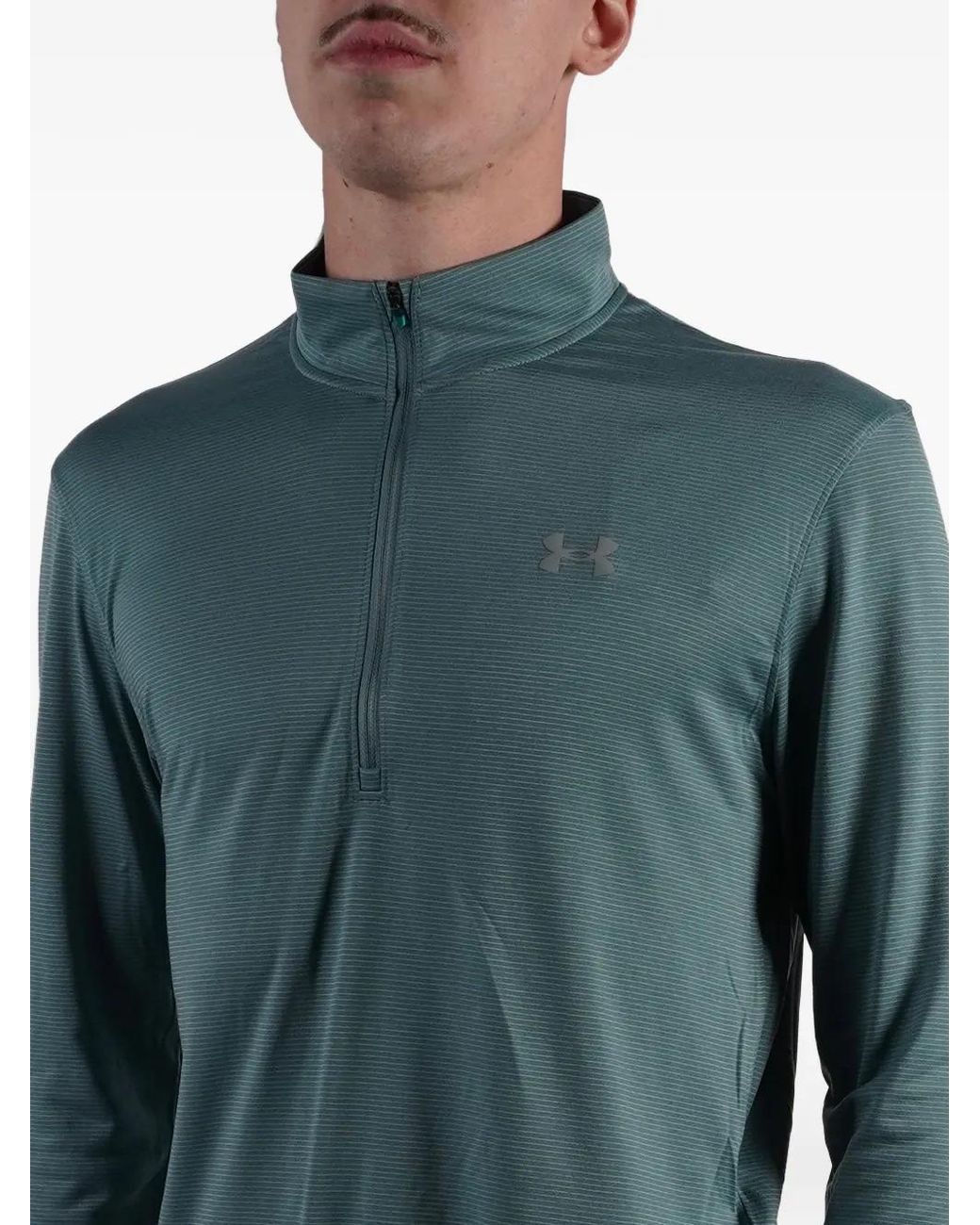 Under Armour Blue Ua Launch Half-Zip T-Shirt for men