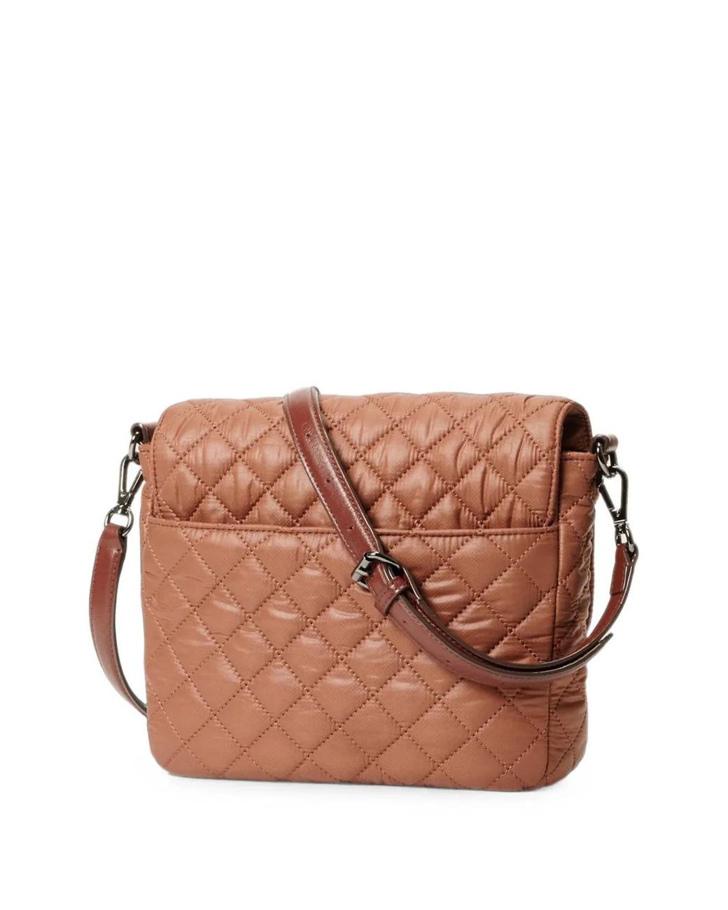 MZ Wallace Brown Medium Crosby Lock Cross Body Bag