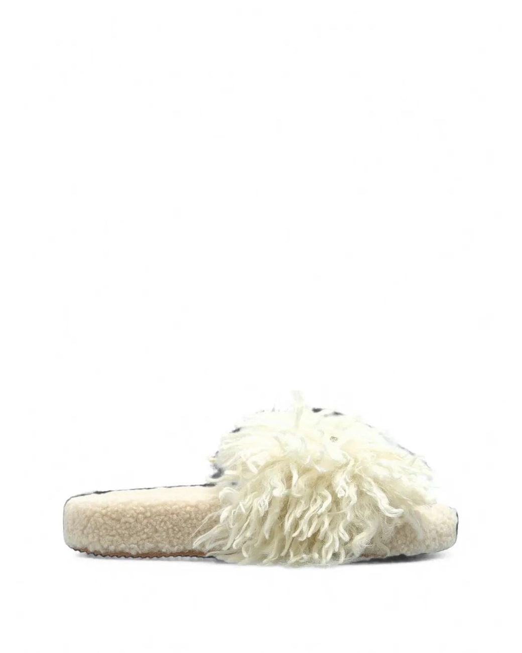 Kurt Geiger White Meena Eagle Slippers