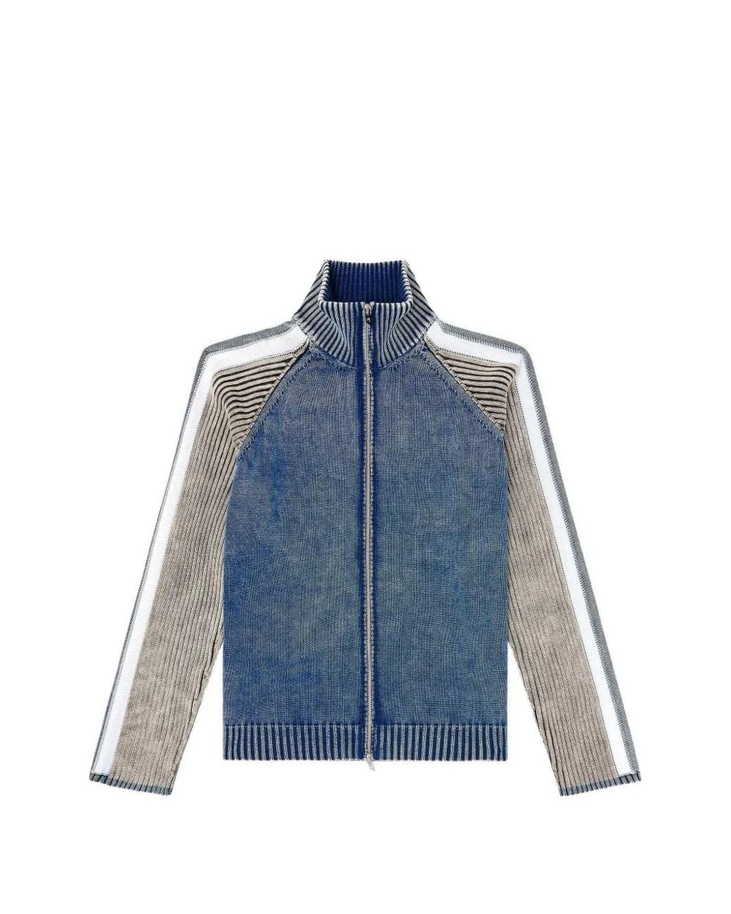 DIESEL Blue K-Heronimo Raglan-Sleeve Cardigan for men