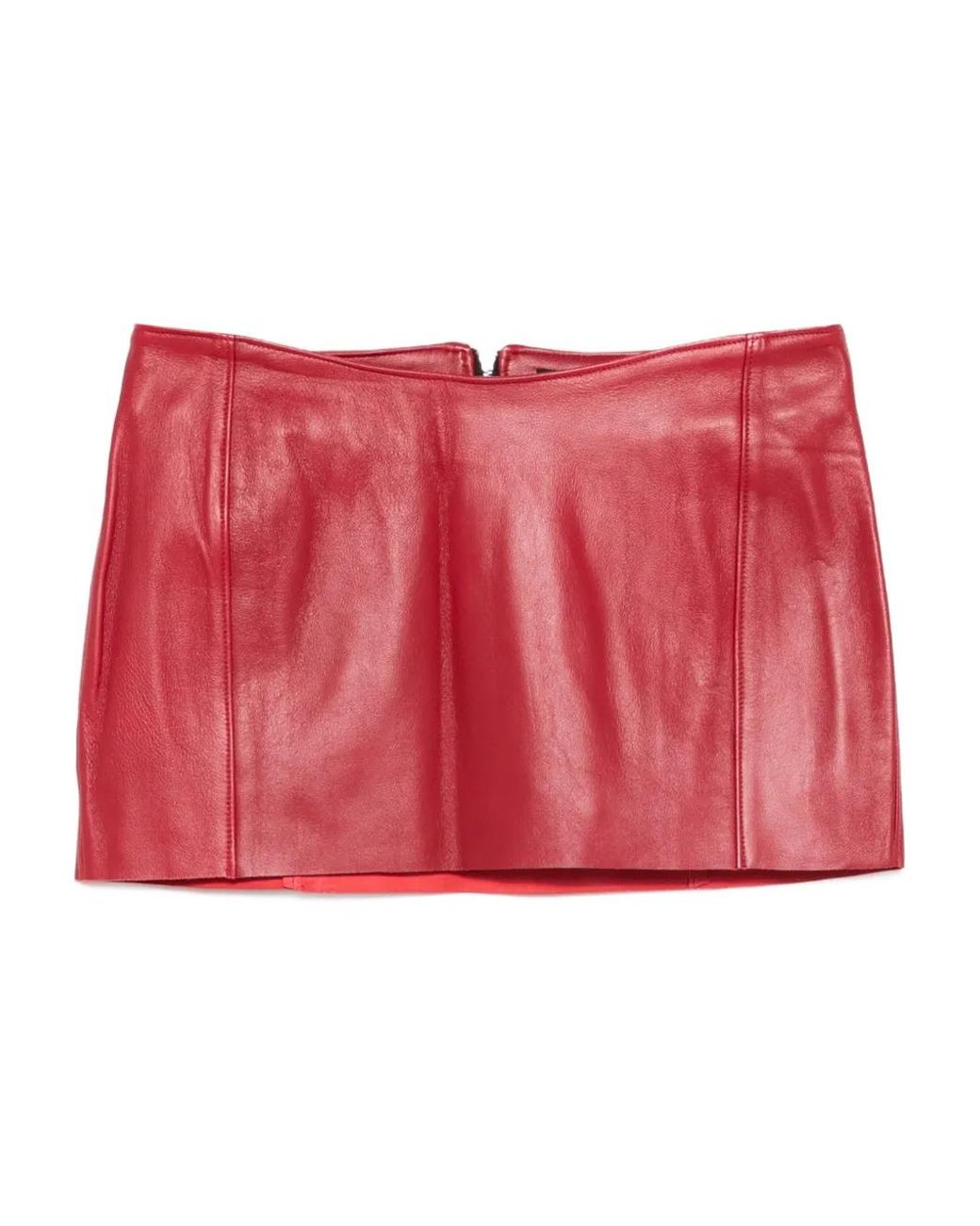 COWBOYS OF HABIT Red Christina Mini Skirt