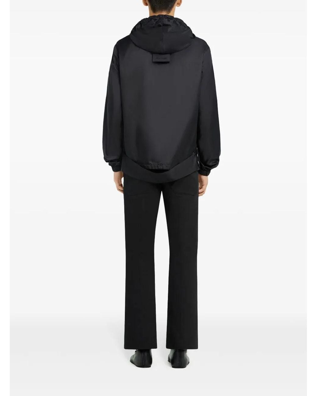 Cortavientos Con Capucha Courreges de color Black
