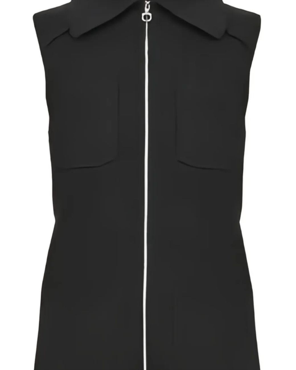 Ferragamo Black Collared Patch Pocket Playsuits