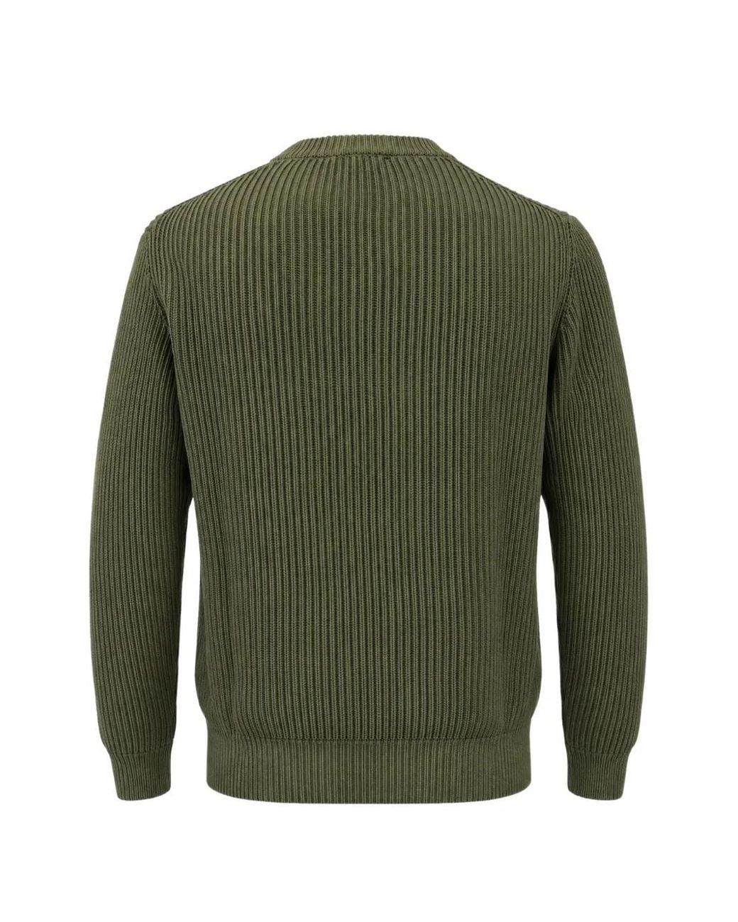 Franzese Collection Green Steve Mcqueen Rib-Knit Sweater for men