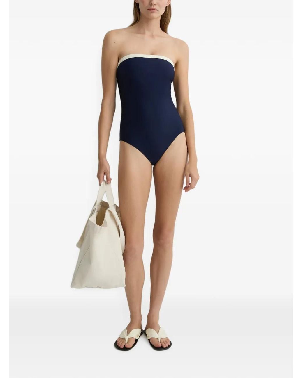 Bondi Born Blue Romy Strapless Swimsuit