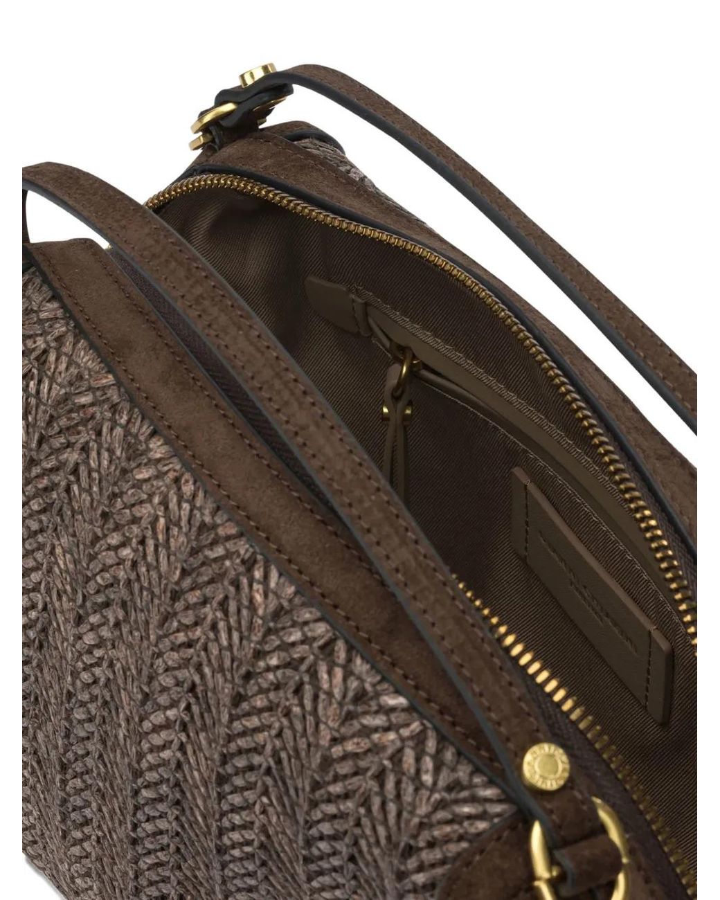 Borsa Tote Alifa Con Design Intrecciato di Gianni Chiarini in Brown