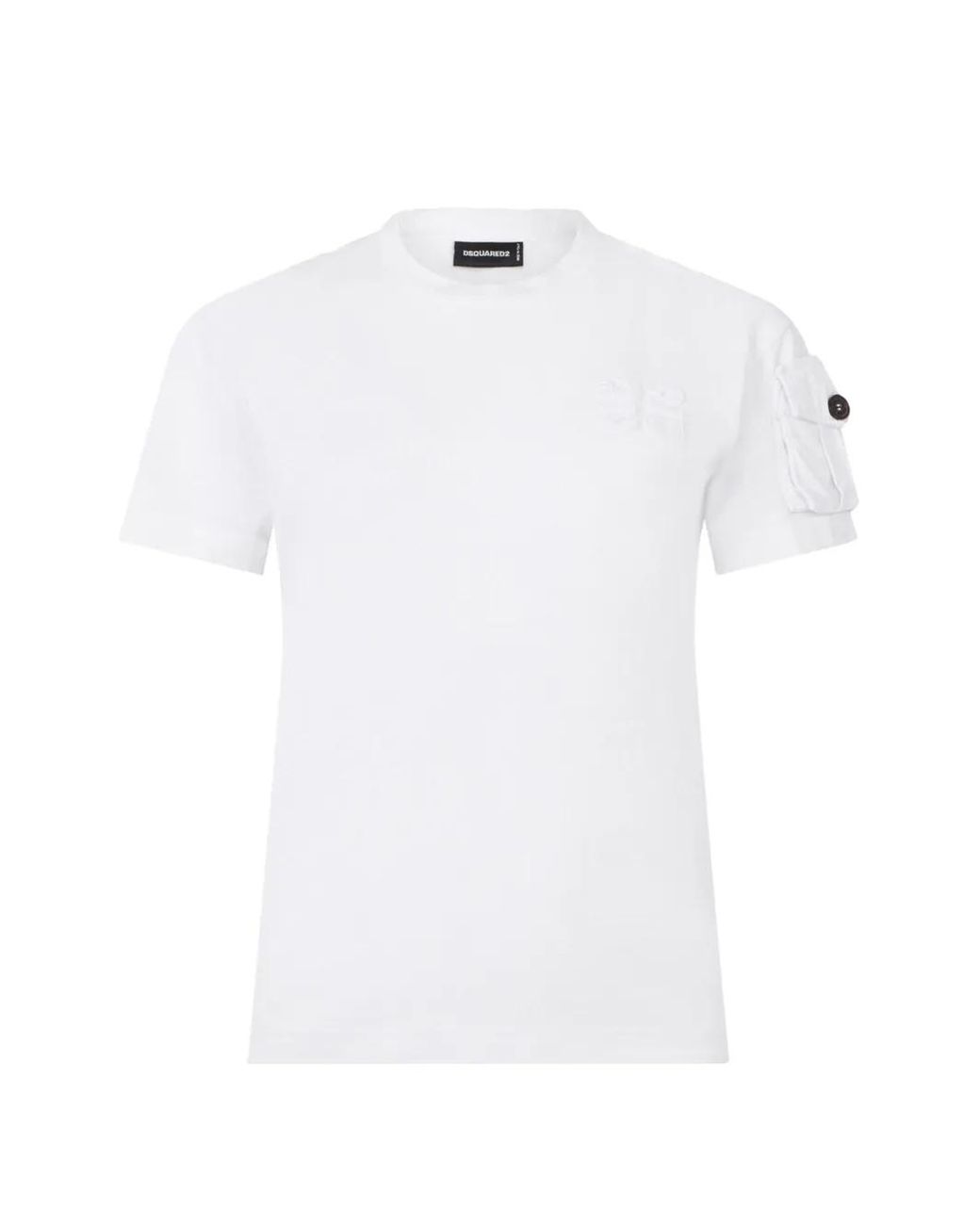 DSquared² White D2 Upside Down Just Right Fit T-Shirt