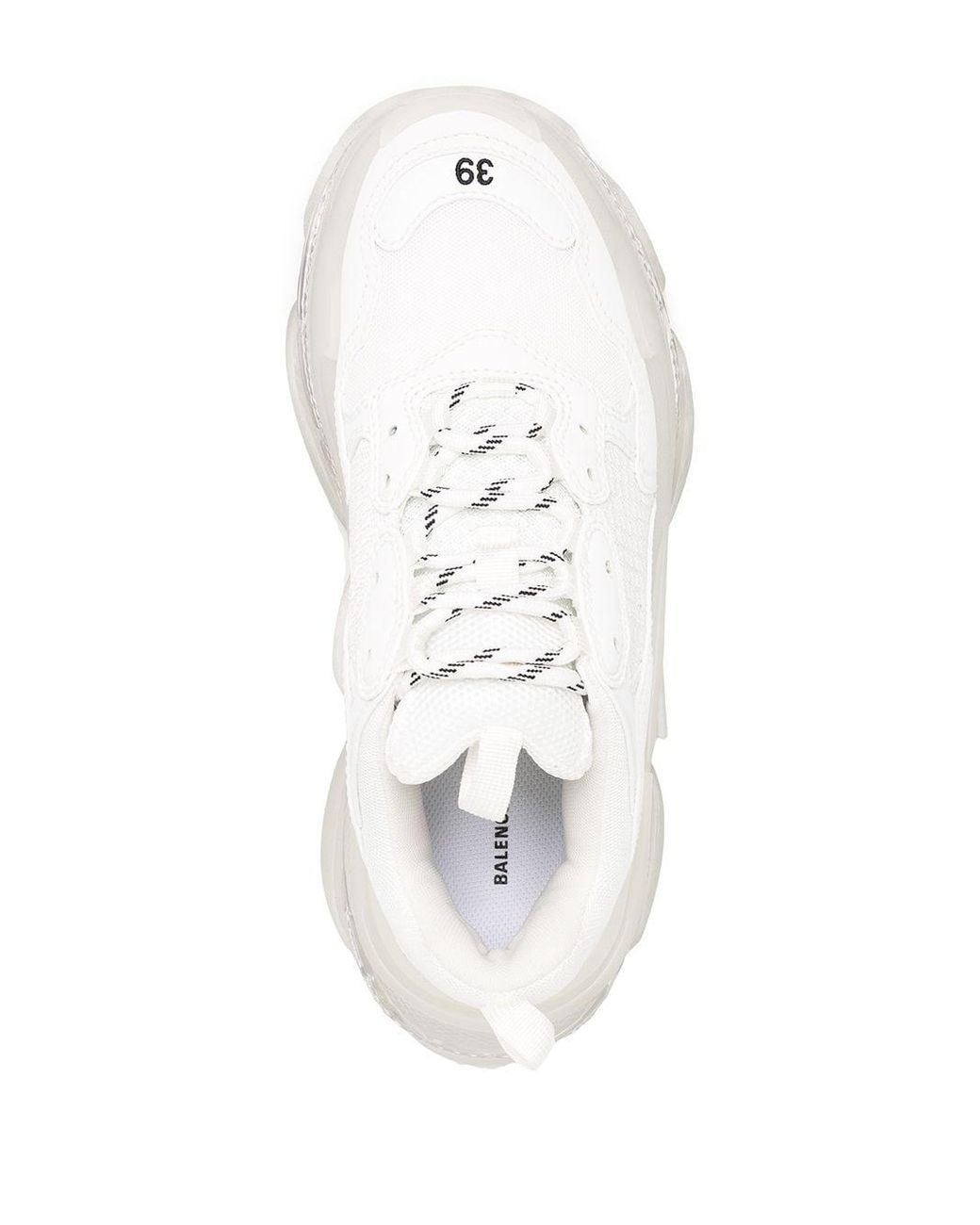 Zapatillas Triple S con suela transparente Balenciaga de hombre de color  Blanco | Lyst