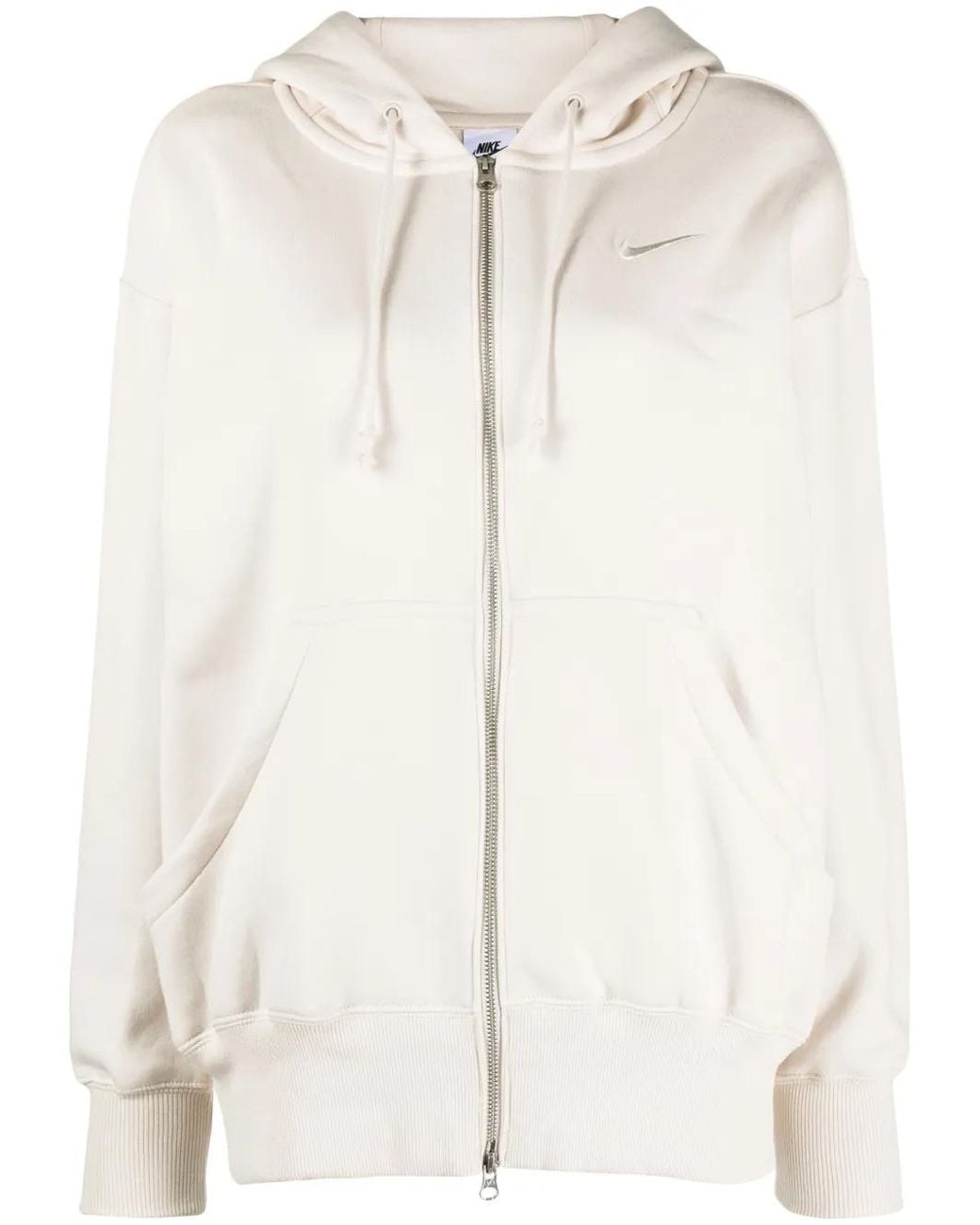 Nike Natural Phoenix Logo-Embroidered Zip-Up Hoodie