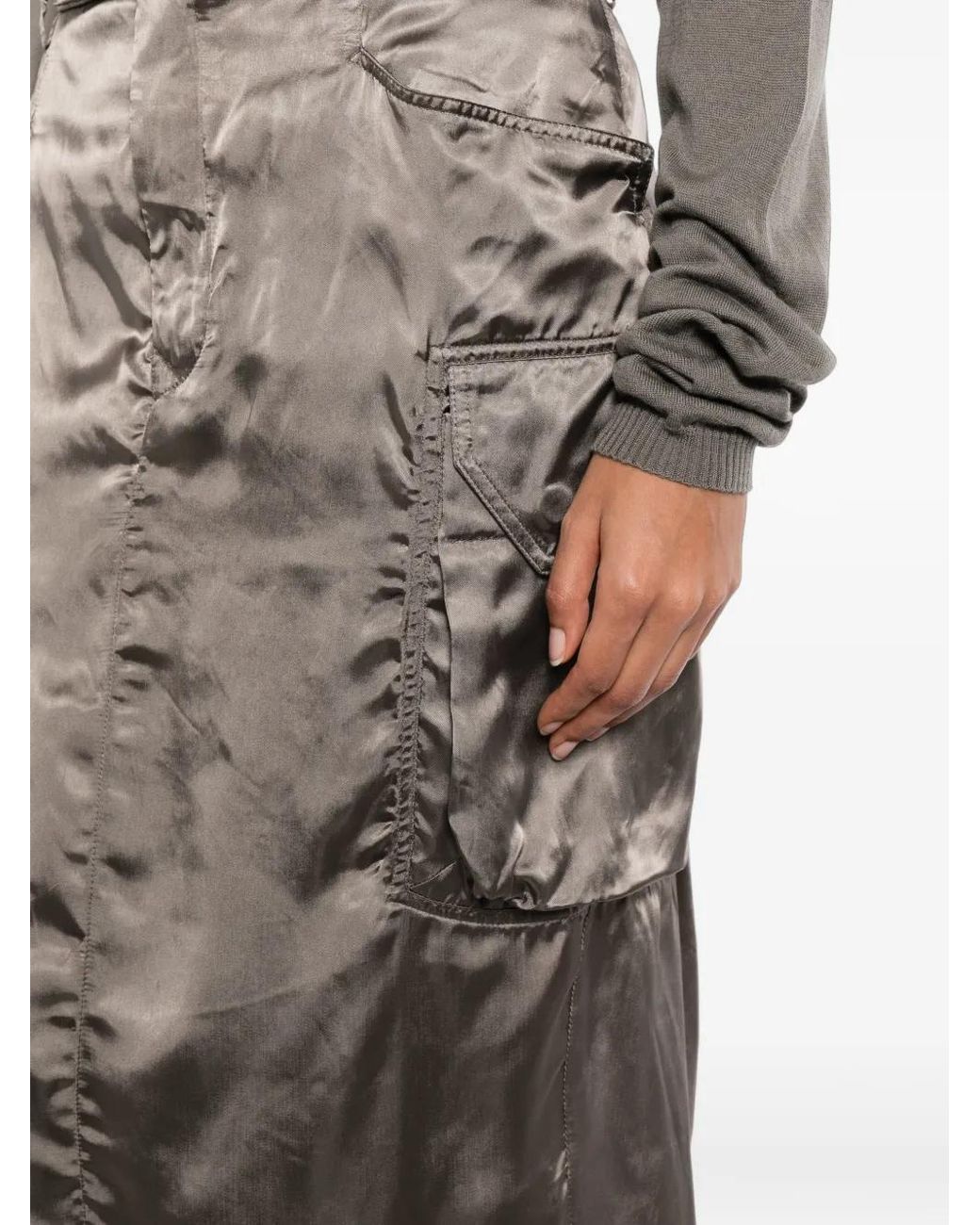 Rick Owens Gray Firbanks Skirt