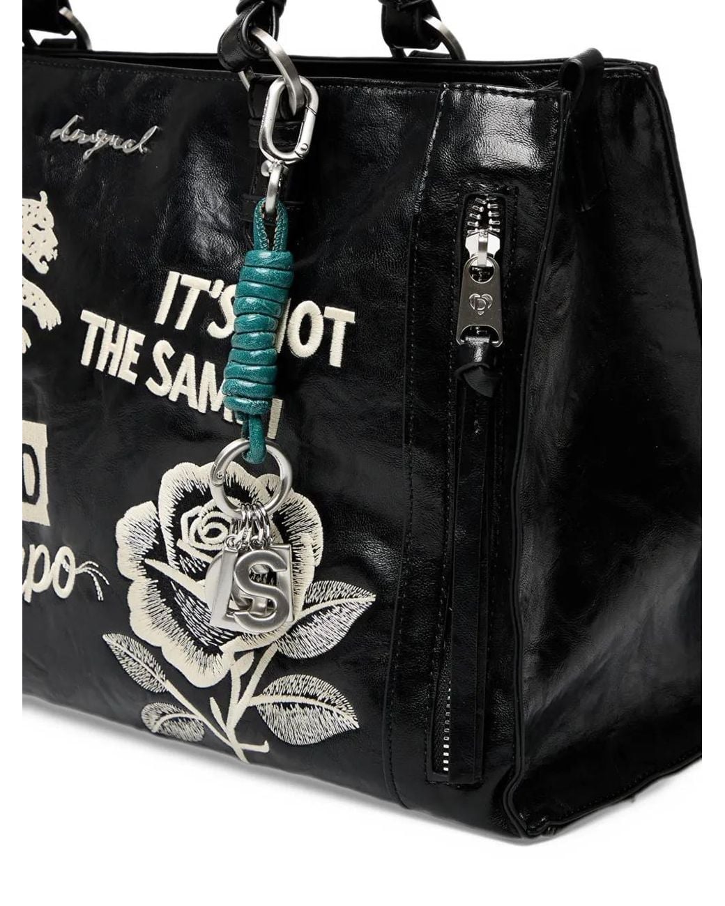 Desigual Black Medium Tote Bag