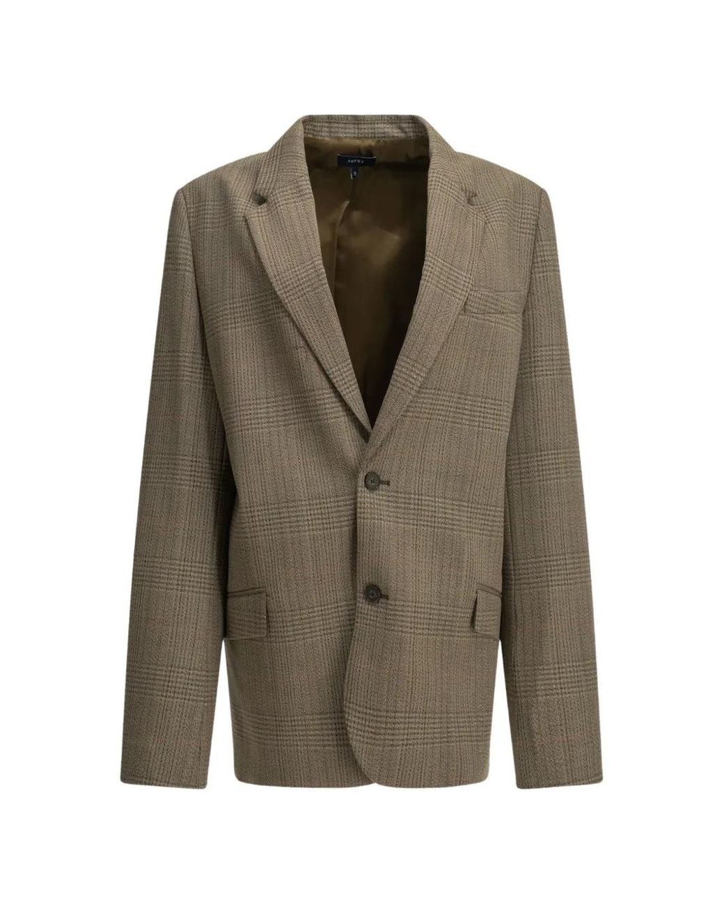 Soeur Green Hermosa Check-Pattern Blazer