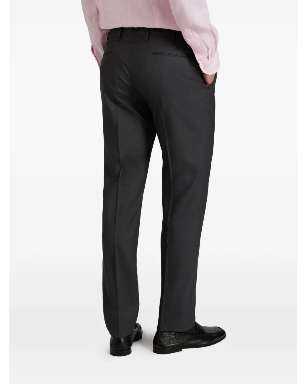 Slowear Gray Virgin-Wool Trousers for men