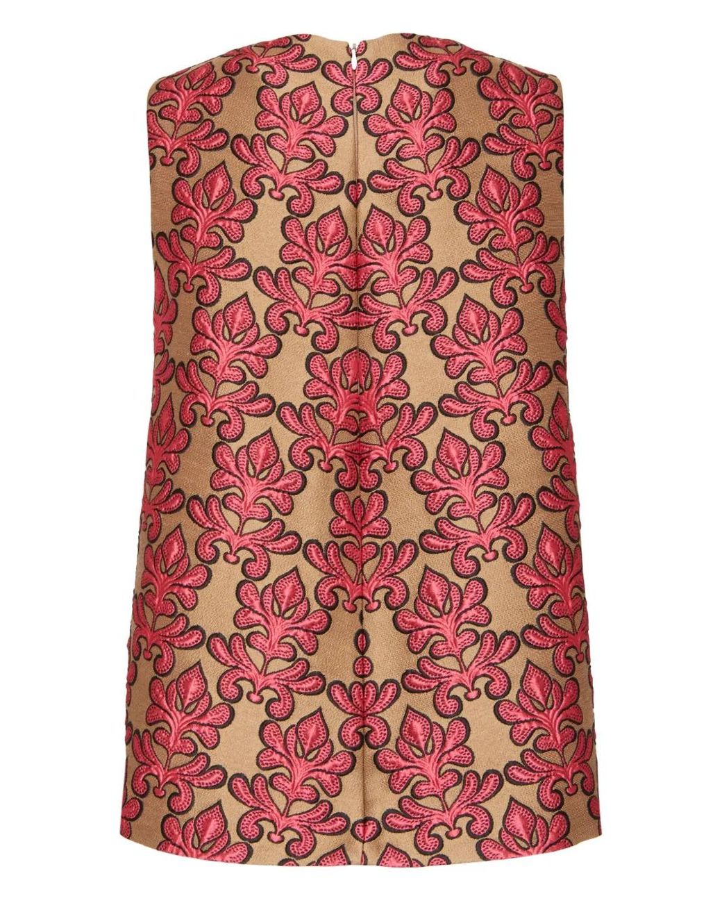 LaDoubleJ Red Jacquard Top