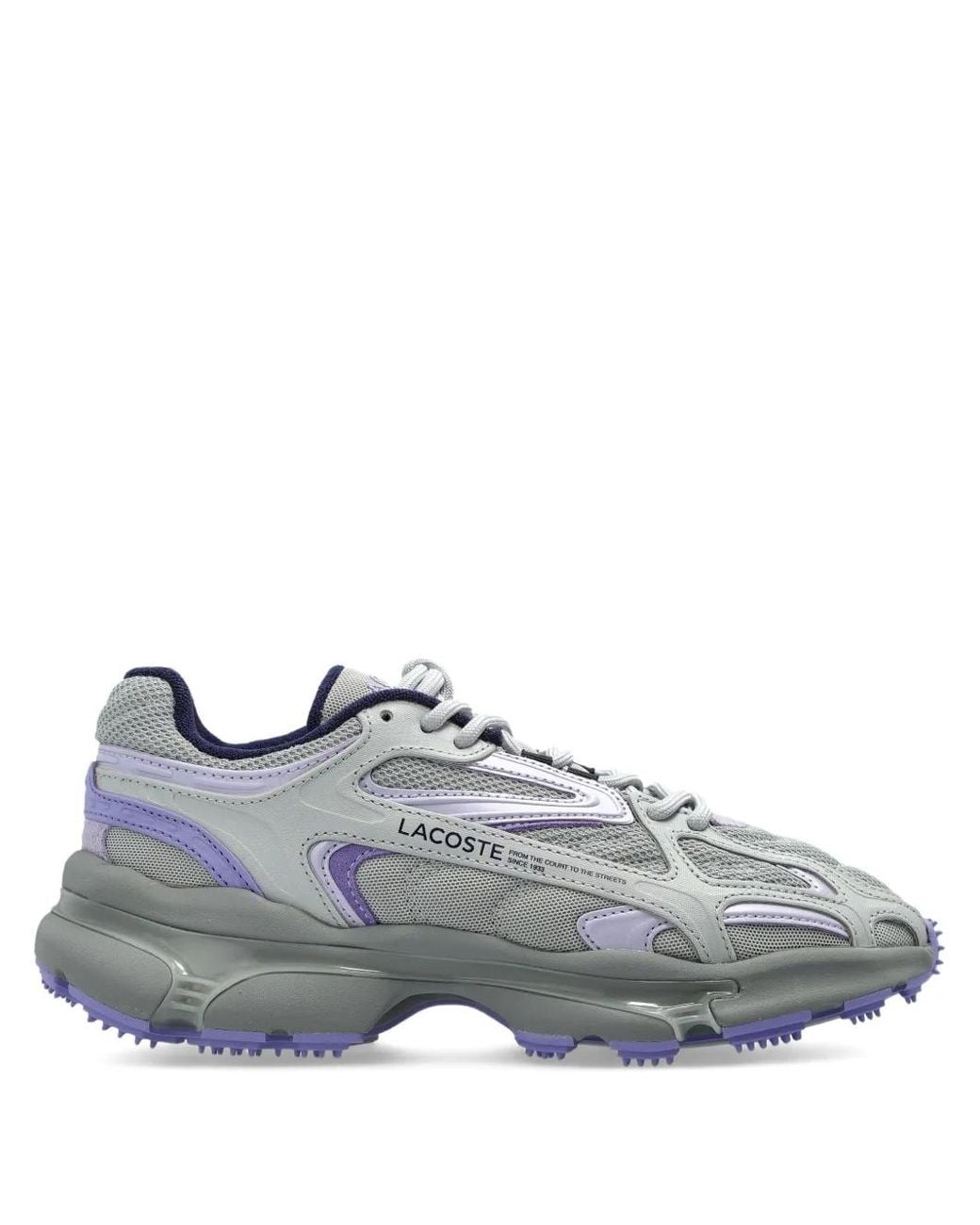 Lacoste Gray L003 2K24 Lace-Up Sneakers