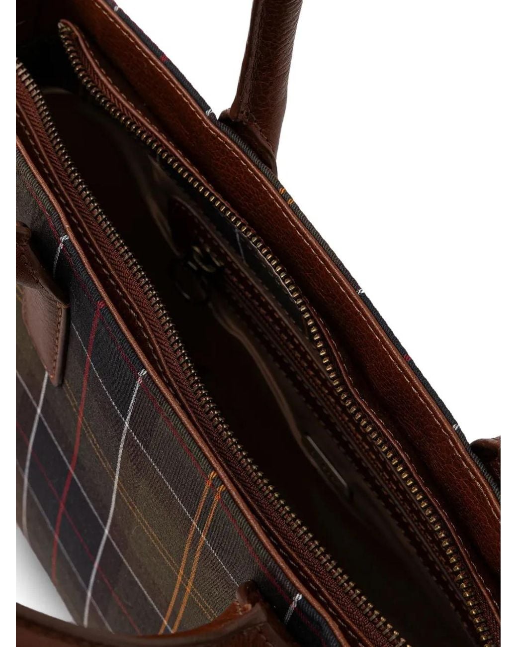 Barbour Black Birch Tartan-Pattern Tote Bag