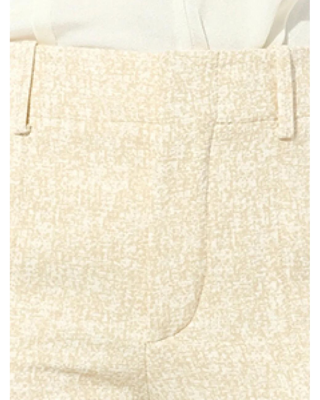 Chloé Natural Split-Cuff Trousers