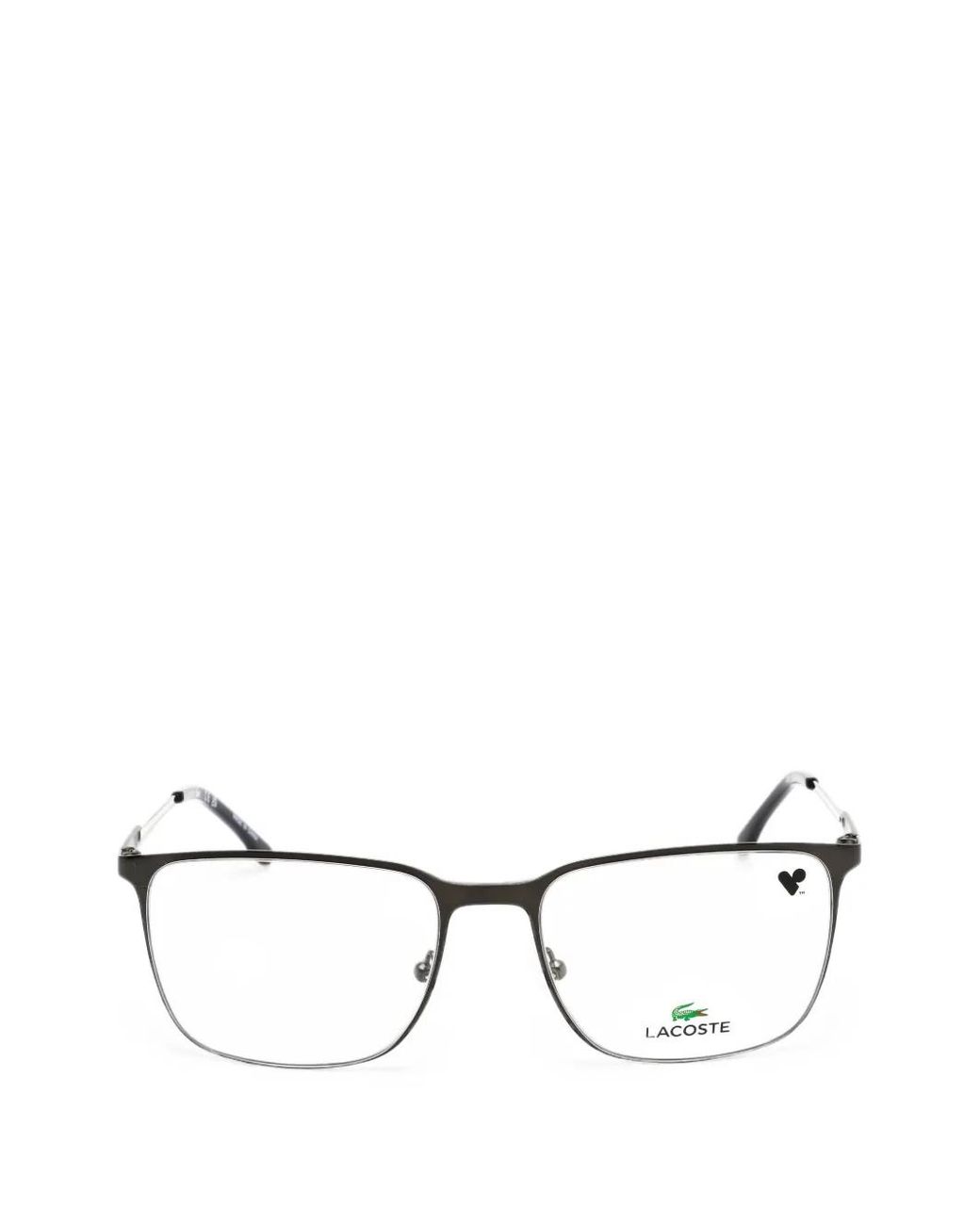 Lacoste Brille Mit Eckigem Gestell in Black für Herren