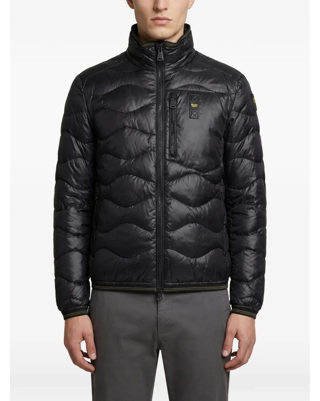 Blauer Black Quilted Jacket for men