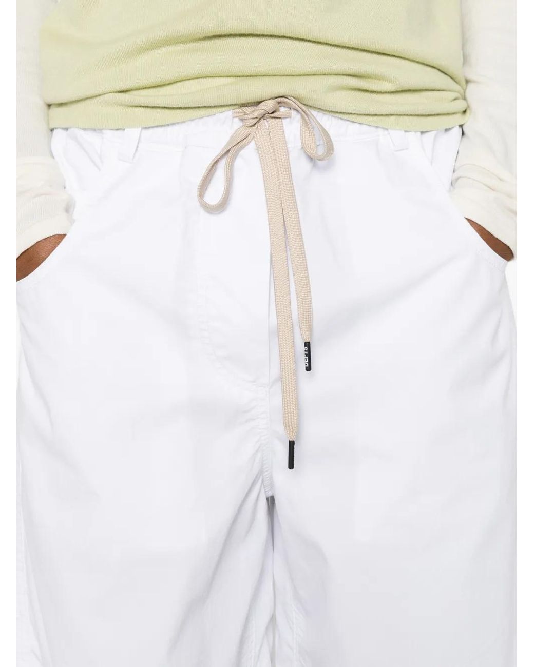 Department 5 White Herbie Drawstring Shorts