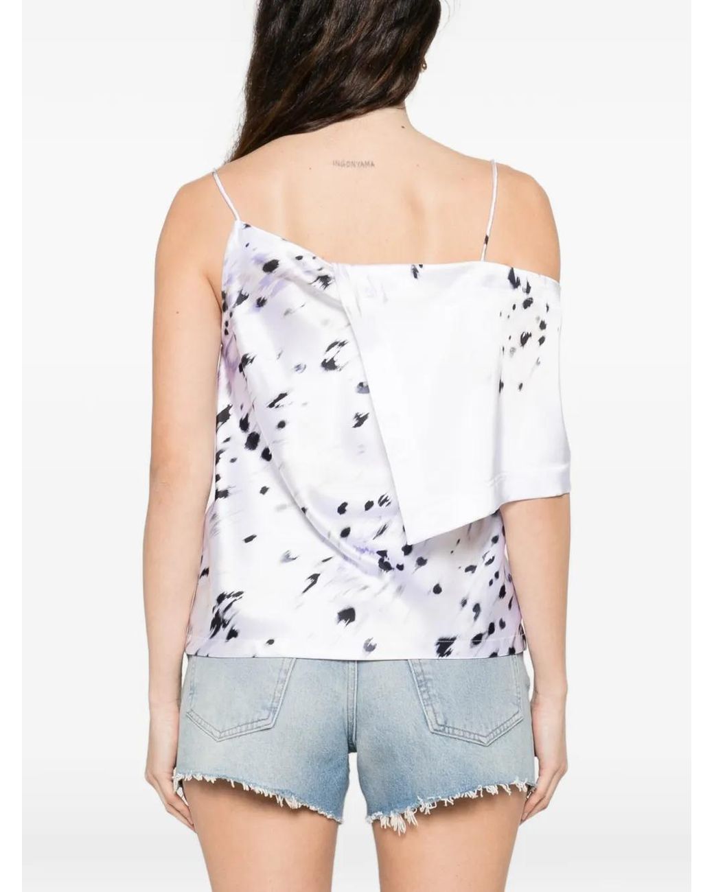 IRO White Drapierte Bluse