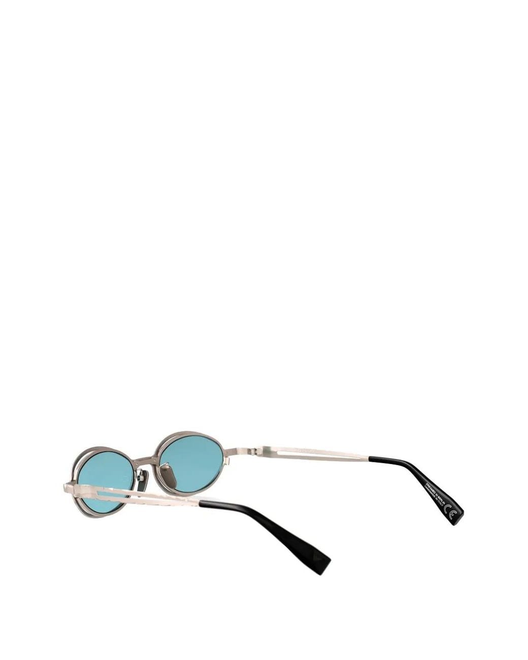 Kuboraum Blue Maske H18 Oval-Frame Sunglasses
