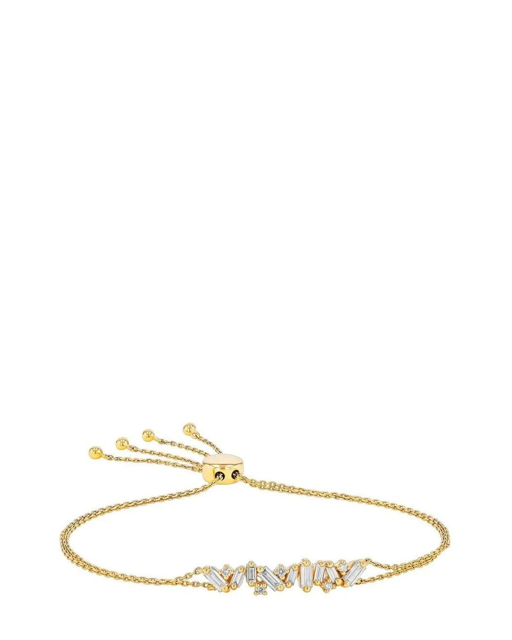 Suzanne Kalan Natural 18Kt Fenzy Diamond Drawstring Bracelet