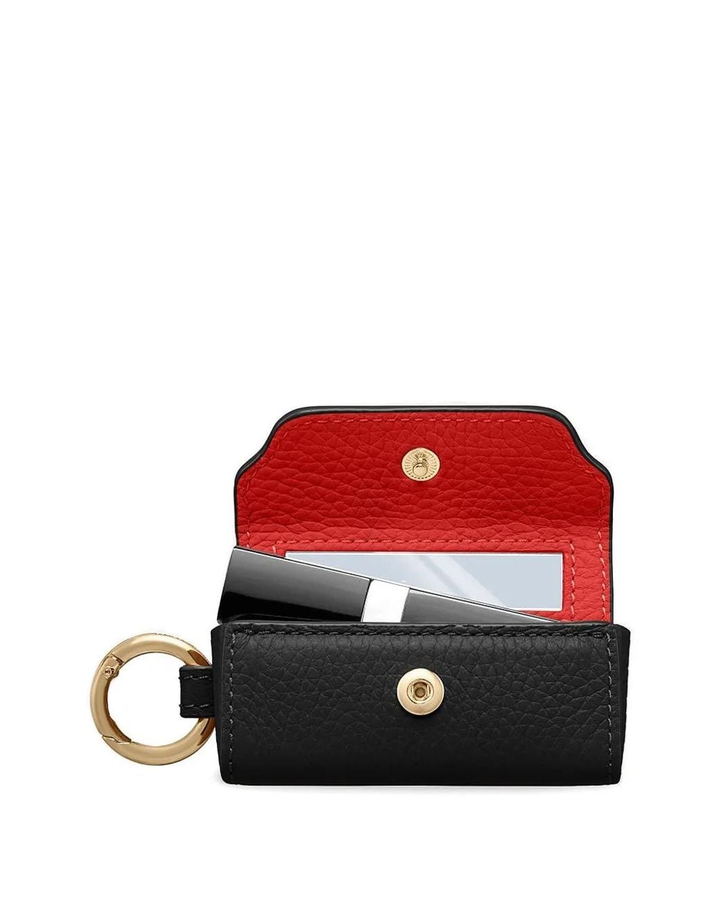 Maison De Sabre Black Leather Lipstick Charm