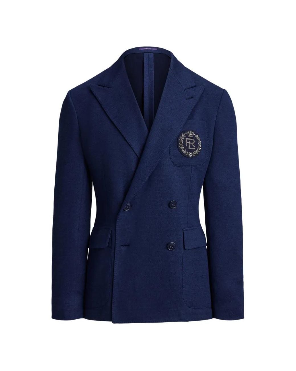 Ralph Lauren Blue Kent Double-Breasted Blazer for men