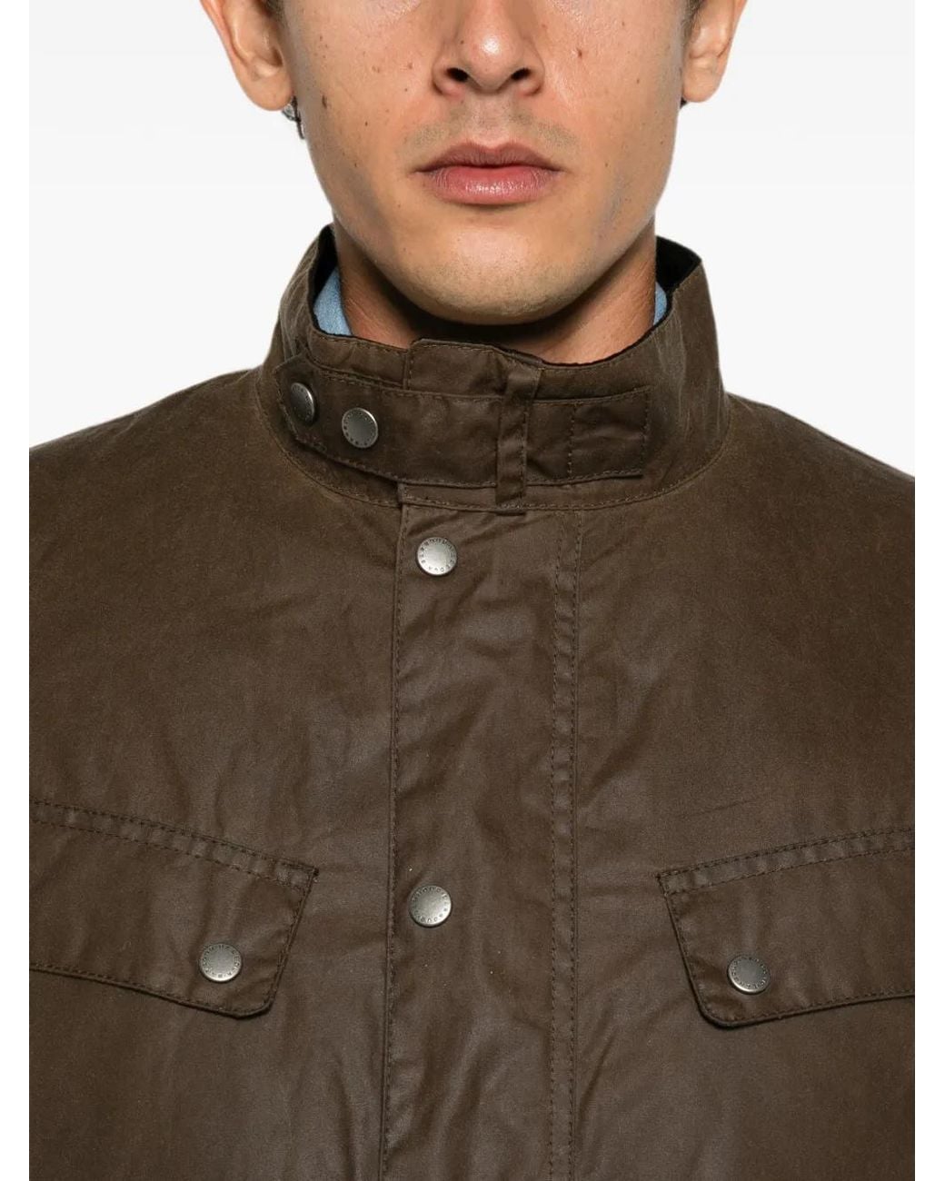 Barbour Brown Logo-Embroidered Padded Jacket for men