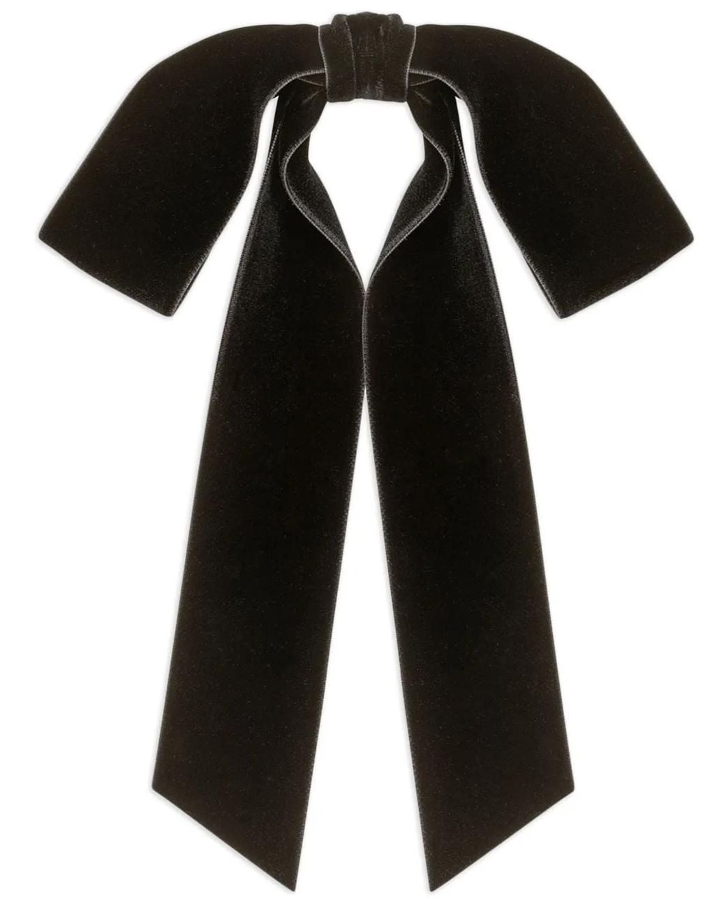 Jennifer Behr Black Bow-Detailing Velvet Head Piece