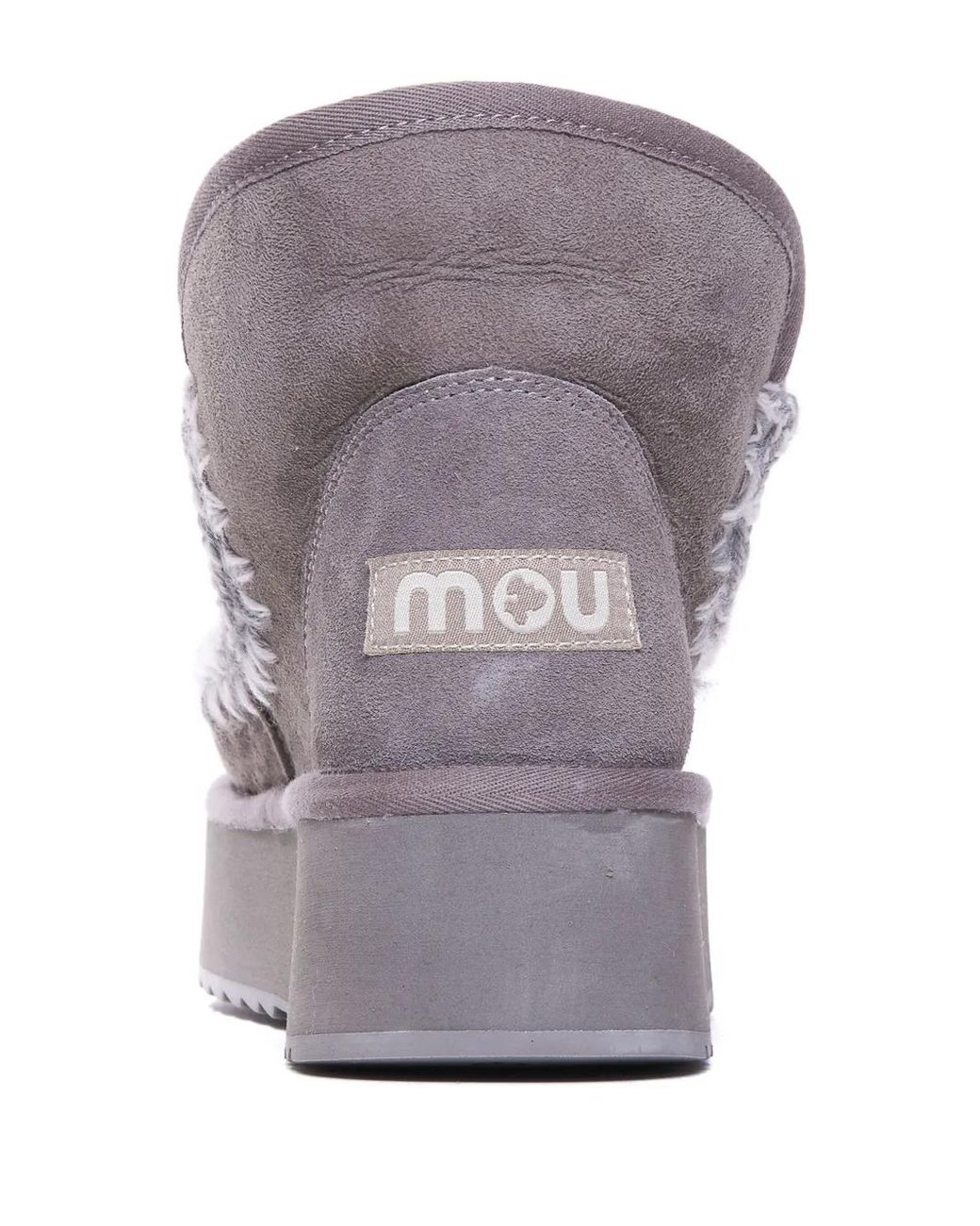 Mou Purple Braided-Edge Ankle Boots
