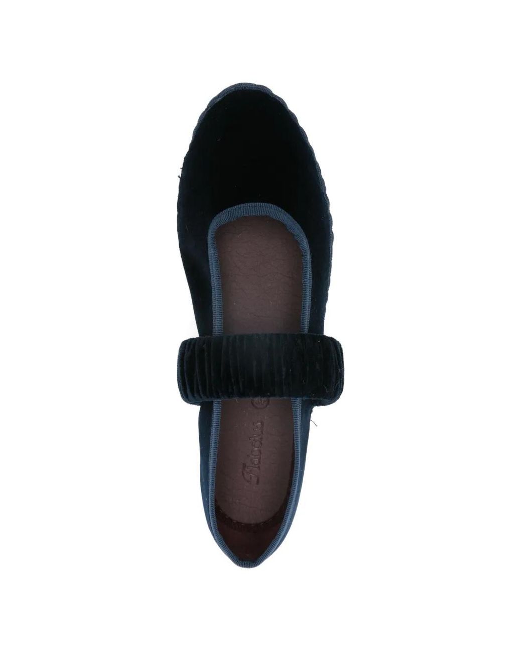 Flabelus White Mafalda Ruched-Strap Ballet Flats