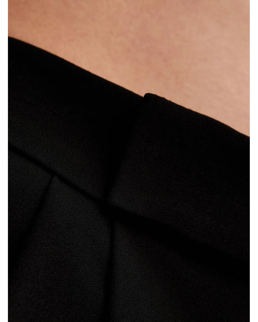 Roland Mouret Black Pressed-Crease Trousers