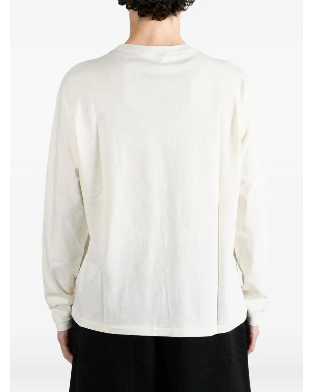 Auralee White Long-Sleeve T-Shirt for men