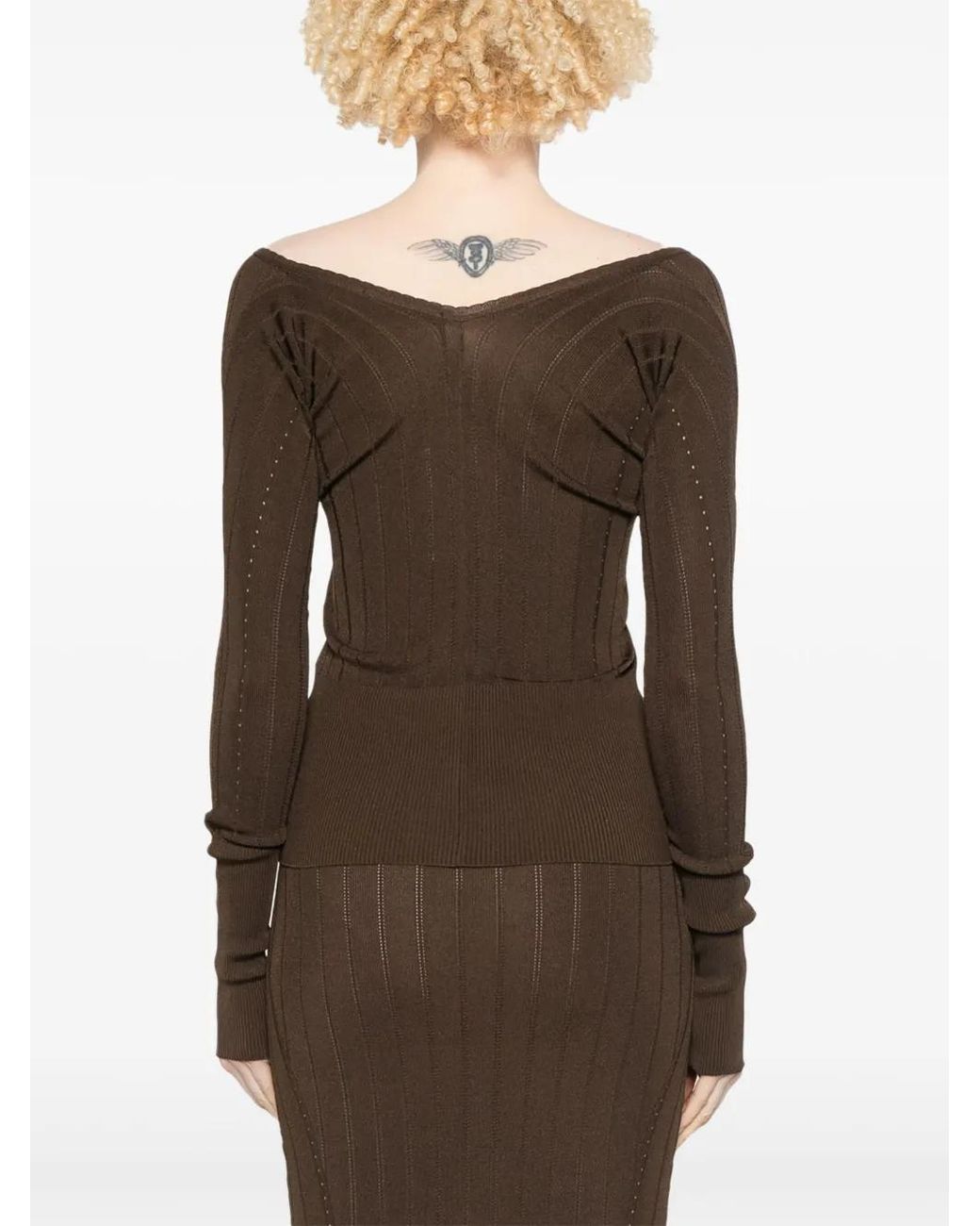 Jacquemus Brown Le Sommet Pralù Top