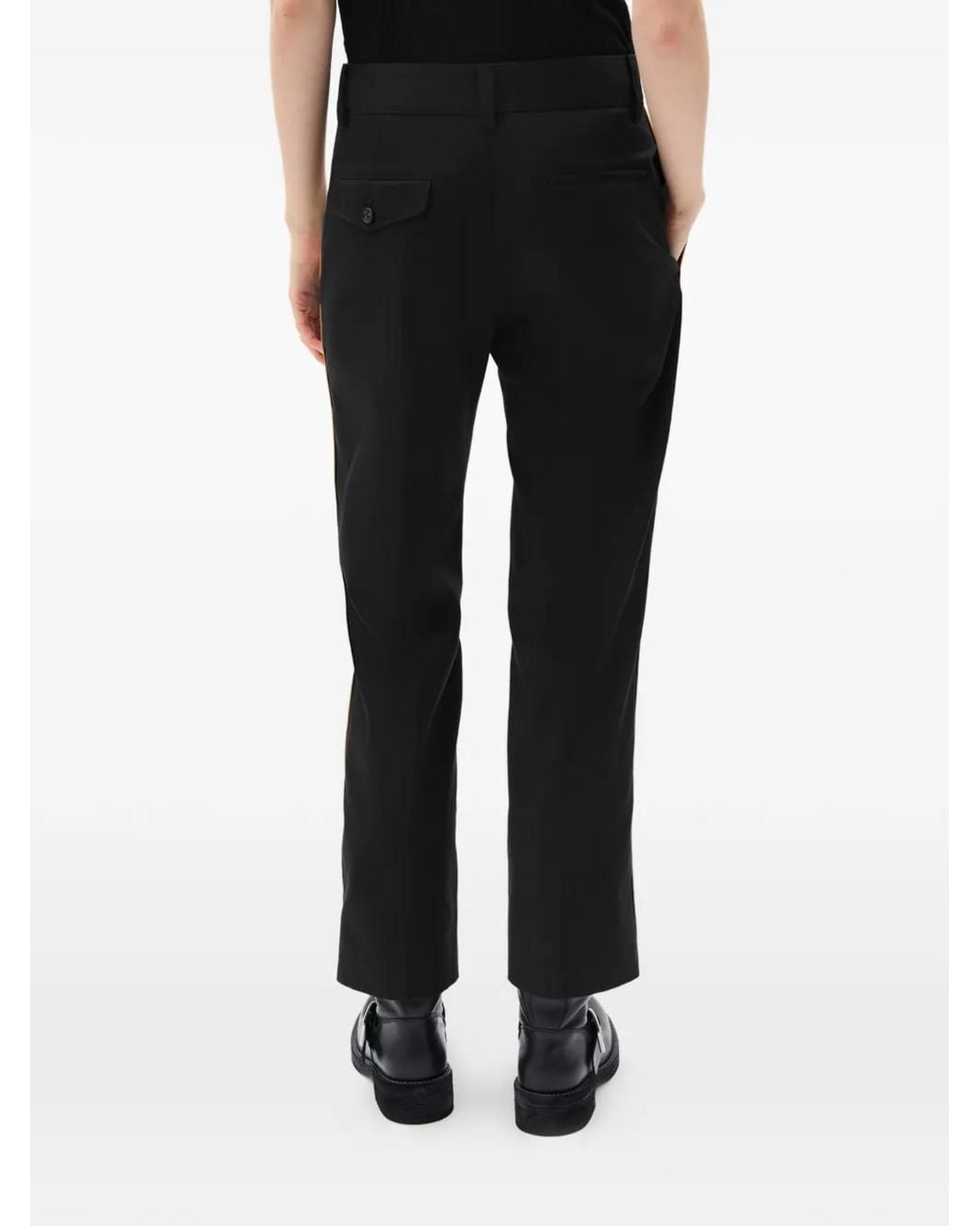Ann Demeulemeester Fera Straight Broek in het Black
