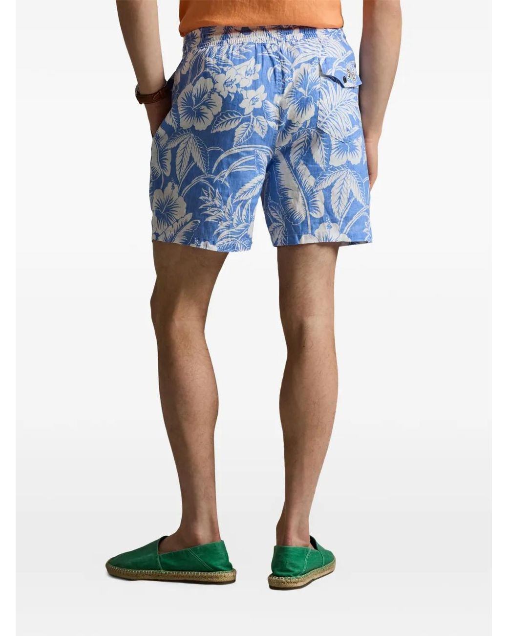 Polo Ralph Lauren Blue Floral Swim Shorts for men