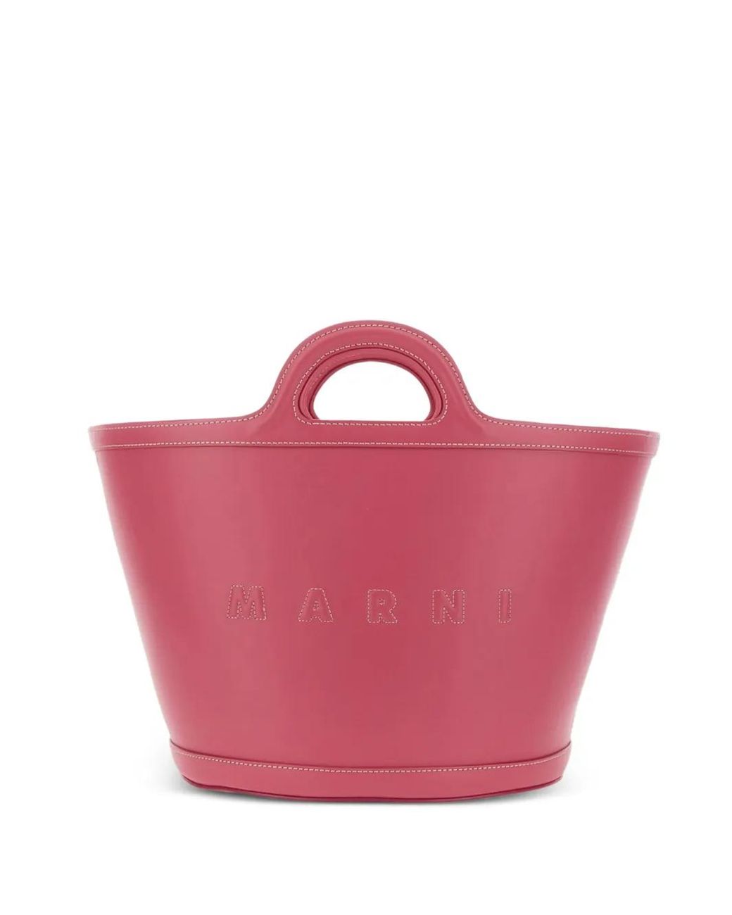 Marni Pink Small Tropicalia Tote Bag