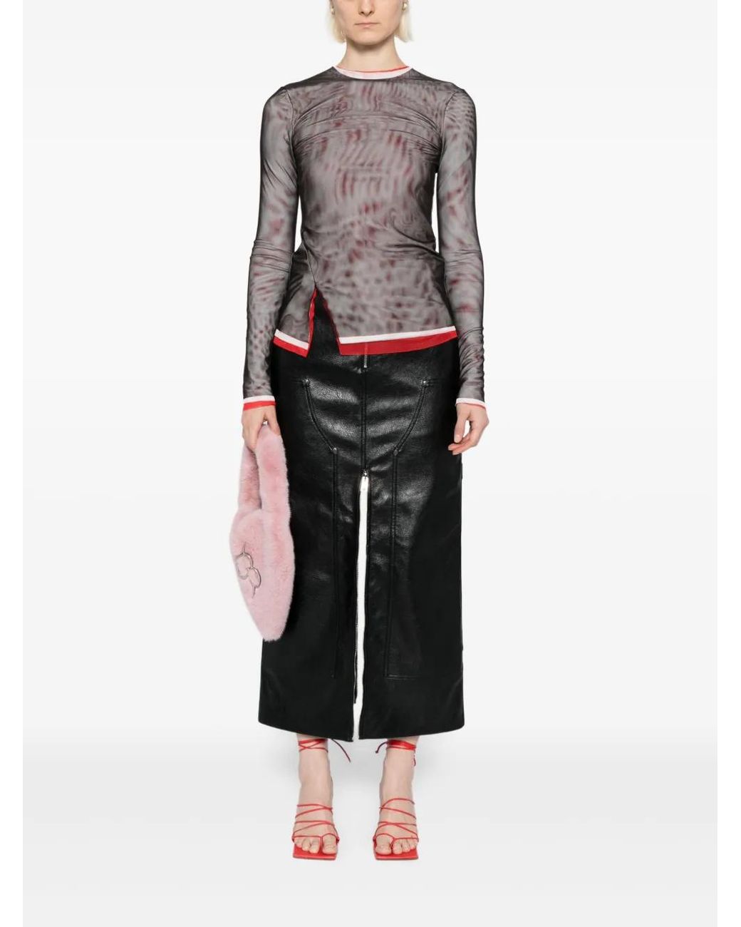 MSGM Black Gonna Skirt