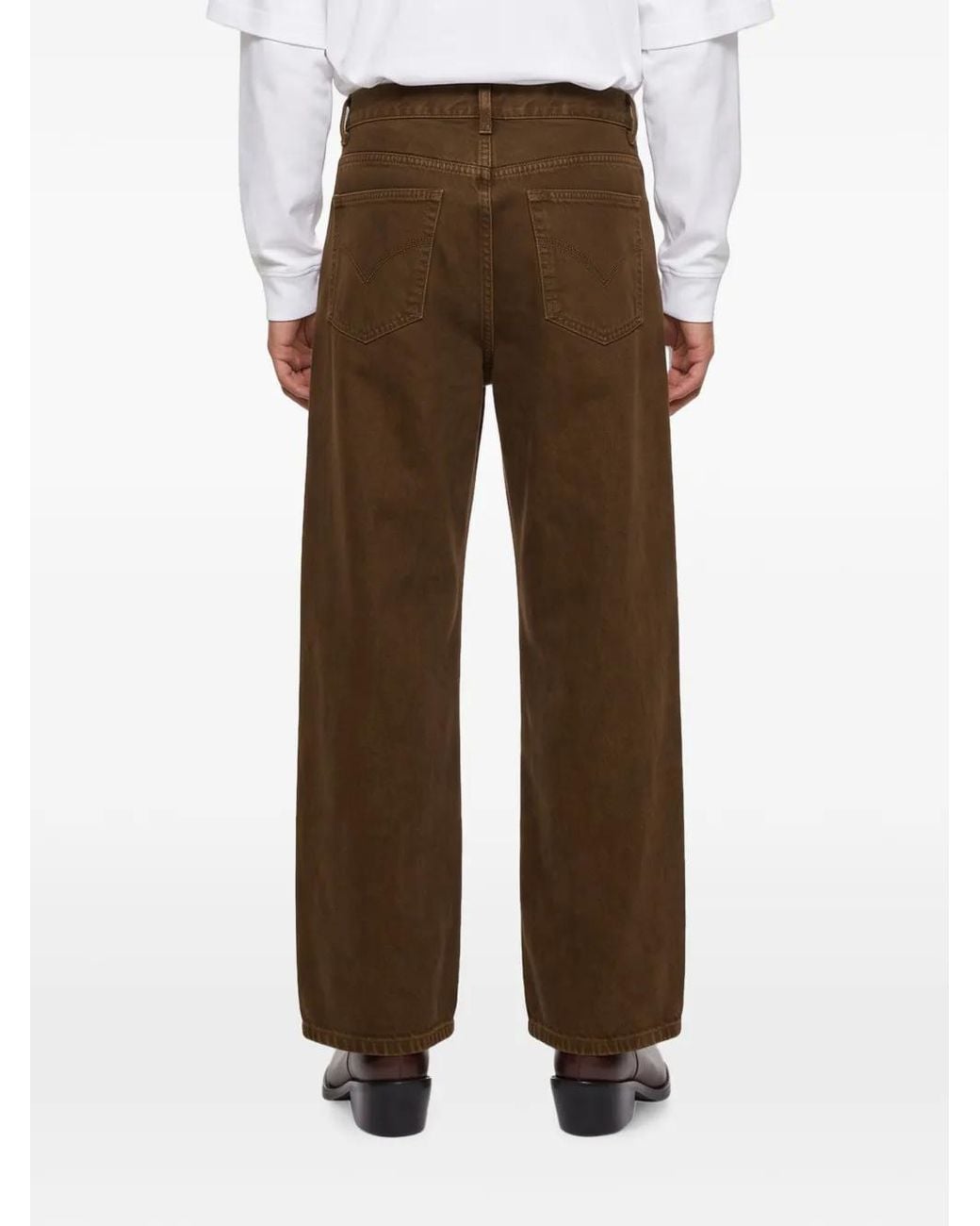 Song For The Mute Brown Straight-Leg Jeans for men