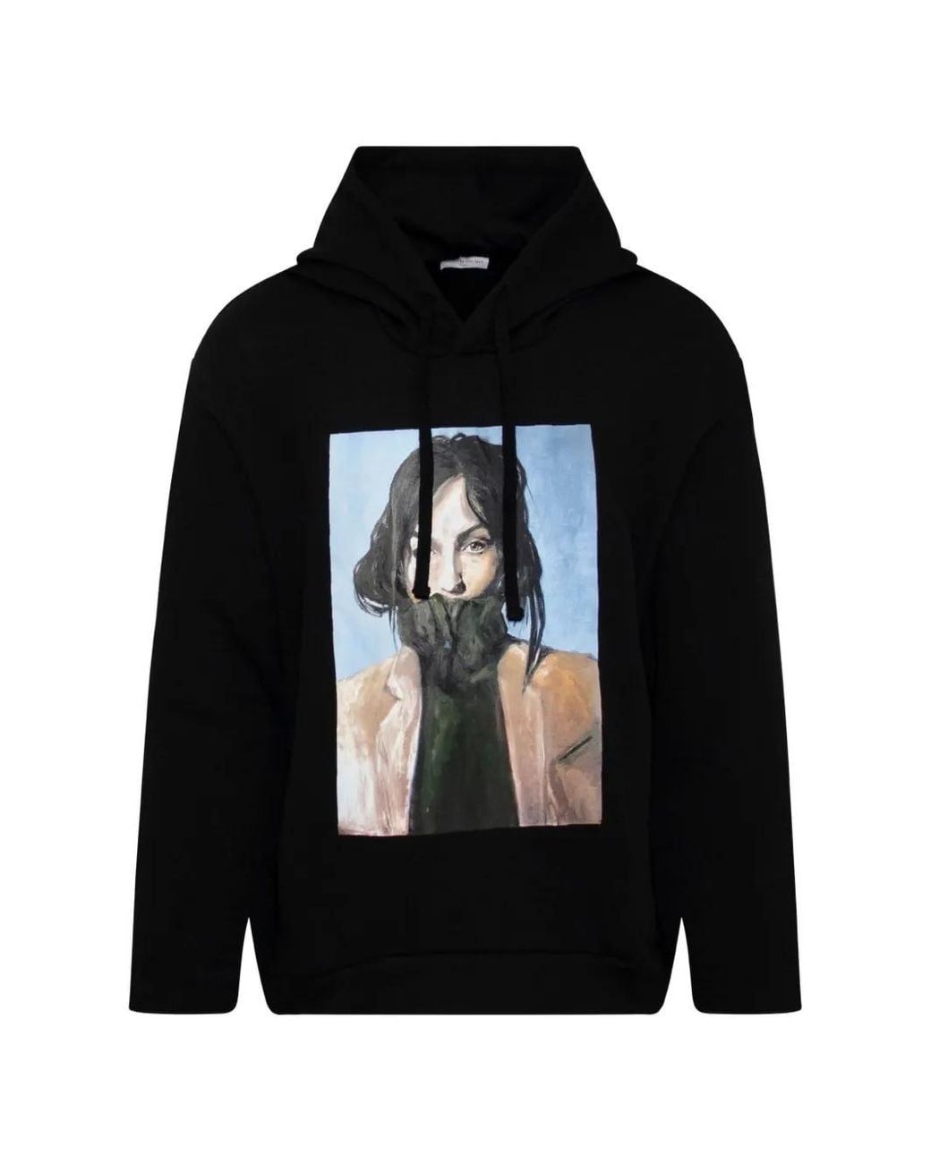 Ih Nom Uh Nit Black Phoebe Graphic-Print Hoodie for men