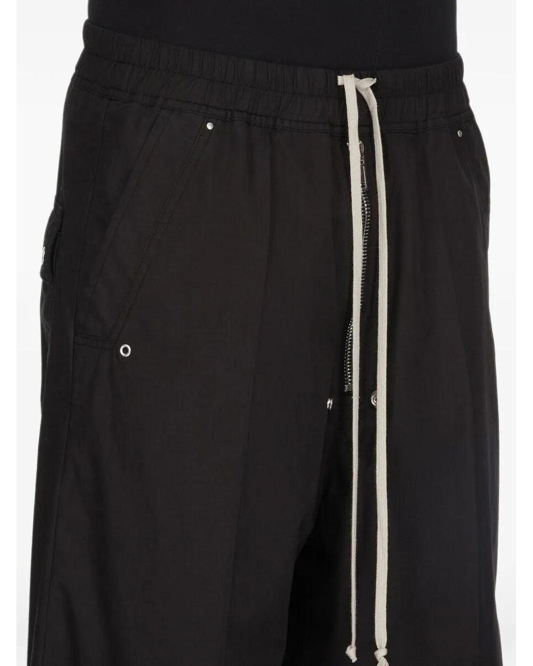 Rick Owens Black Temple Geth Belas Pants for men
