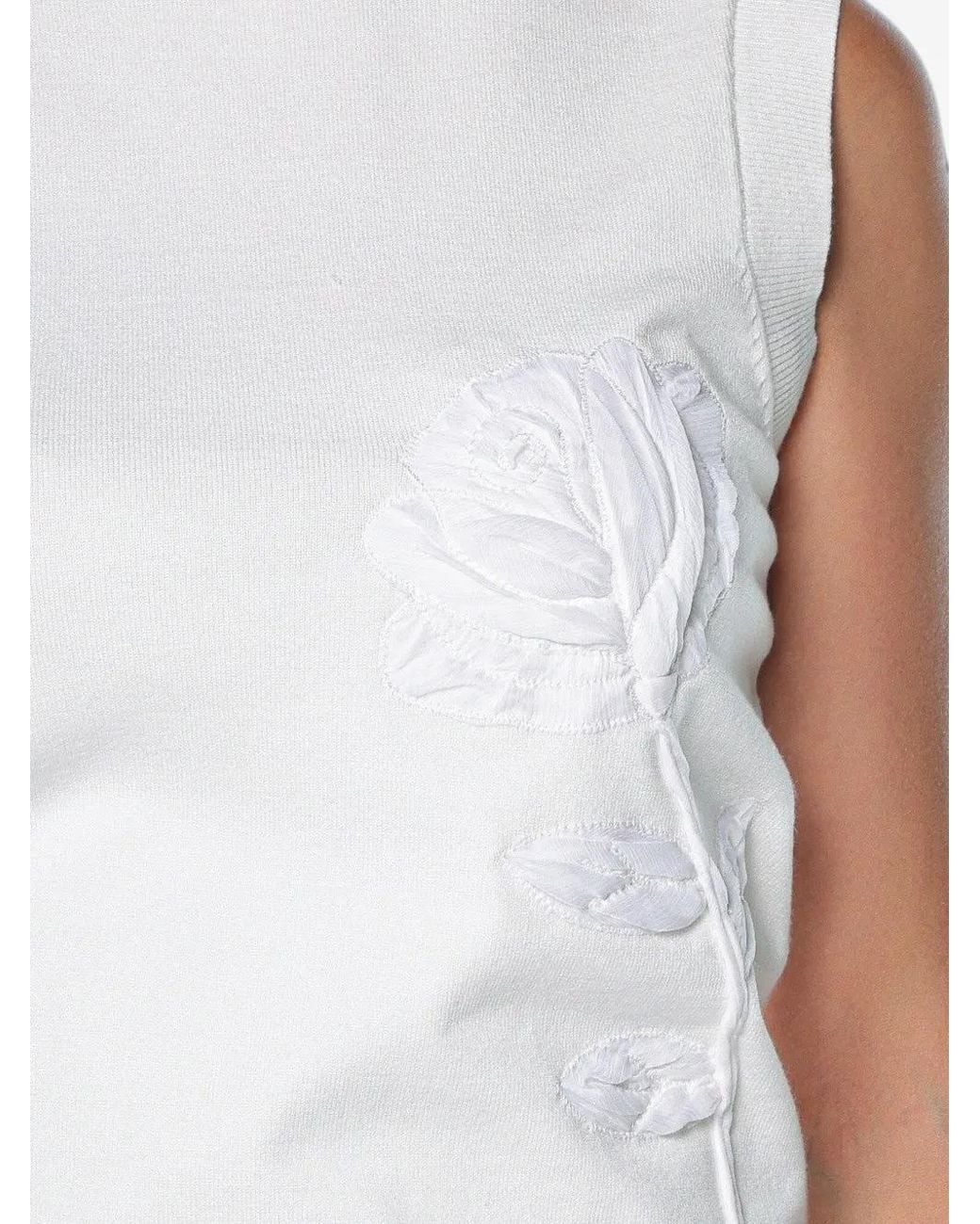 Ted Baker White Nyeli Organza Applique Top