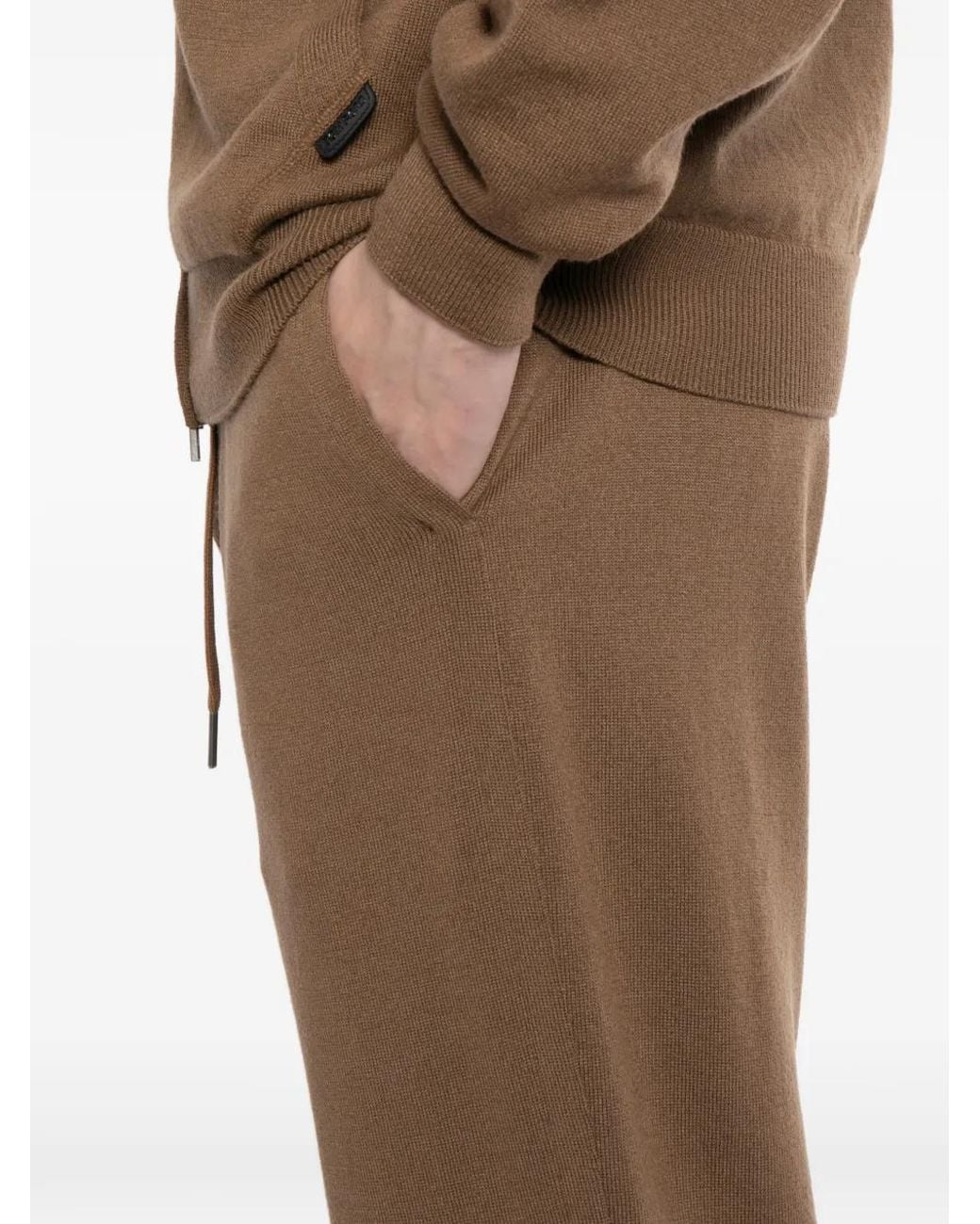 Tom Ford White Cashmere Merino Joggers for men